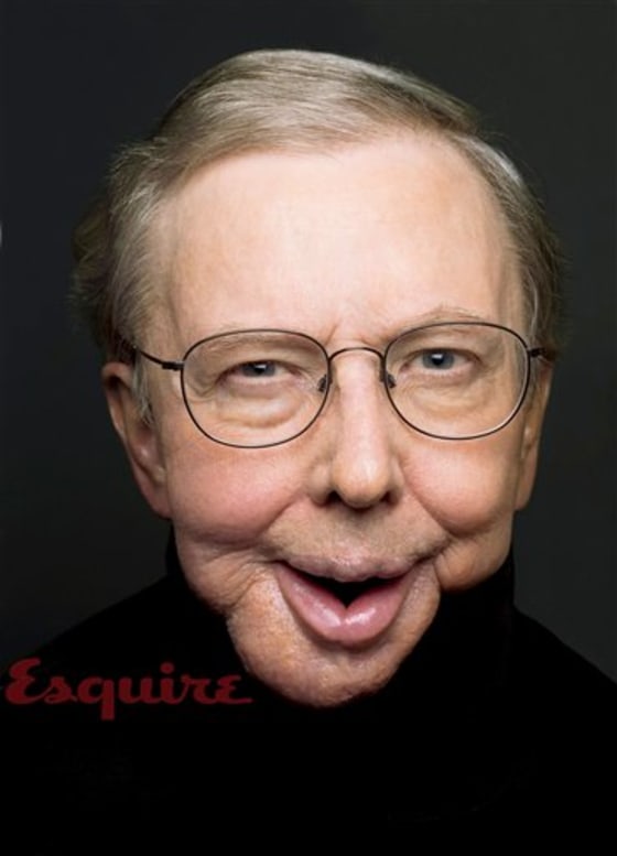 Roger Ebert in the March 2010 issue of Esquire magazine.